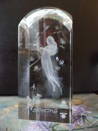 статуэтка из стекла Девушка с лирой Англия сувенир подарок