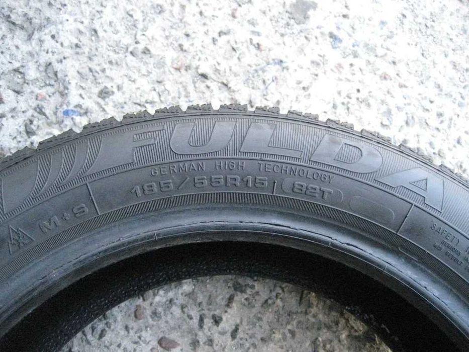 185/55 R15 82T Fulda KristallMontero3 зима 2штуки протектор 6мм
