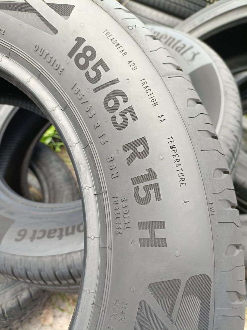 185/65r15 Continental EcoContact 6 z 2021r 6mm jak nowe