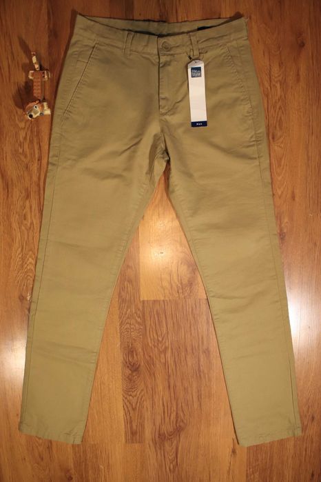 Spodnie Me Style r. W30 khaki długie nowe z metką bawełna