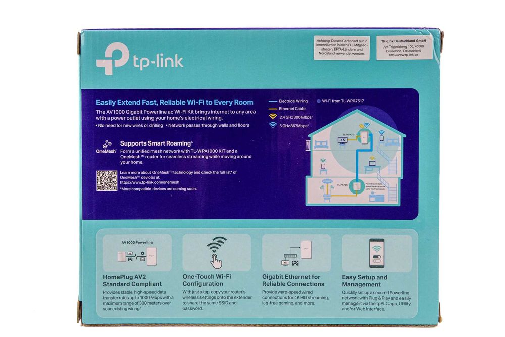 Tp-Link Gigabit Powerline Wi-Fi extender / LAN plc (2 repetidores)