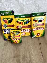 Кольорові маркери, воскові олівці, олівці Crayola (оригінал, США)