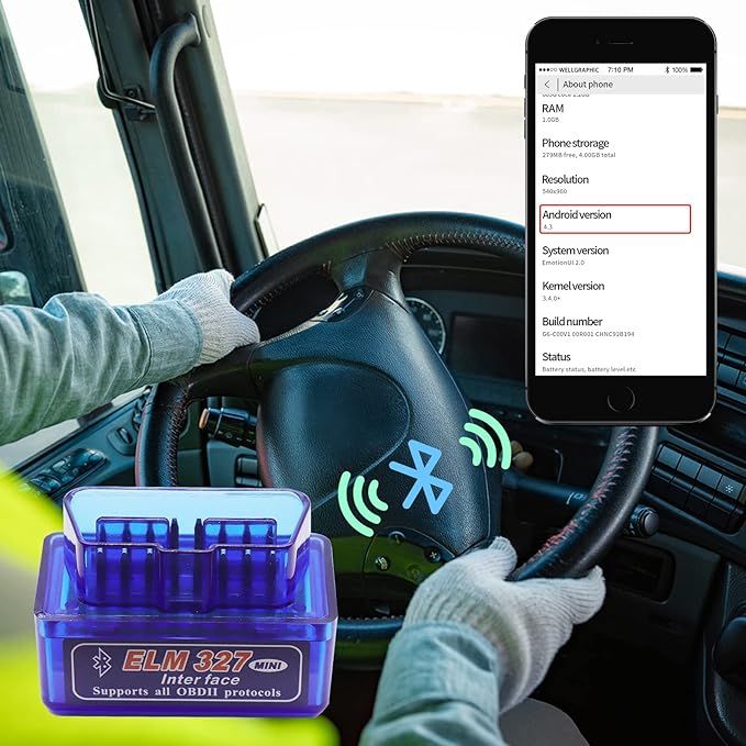 skaner diagnostyczny ruizhi mini bluetooth obd ii elm327 x