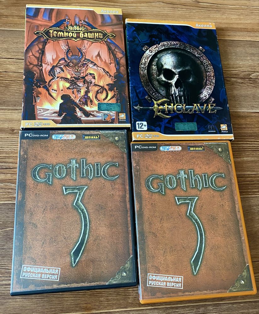 Ігри ПК (PC): Fallout, Painkiller, Postal, Gothic, WarCraft, Sacred 2.
