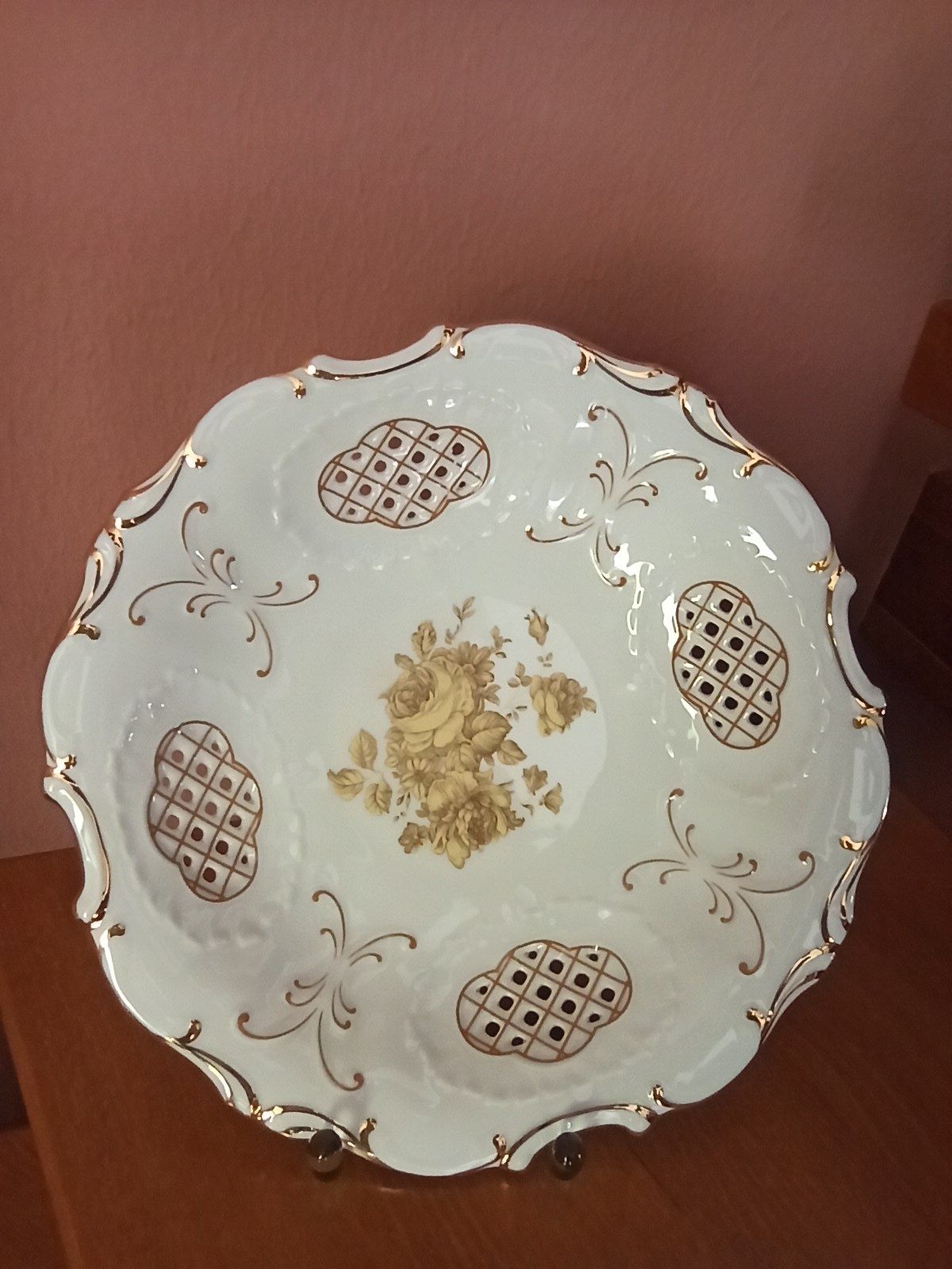 Patera PIRKEN HAMMER Złota Róża Ażurowa Czechosłowacja Brezova
