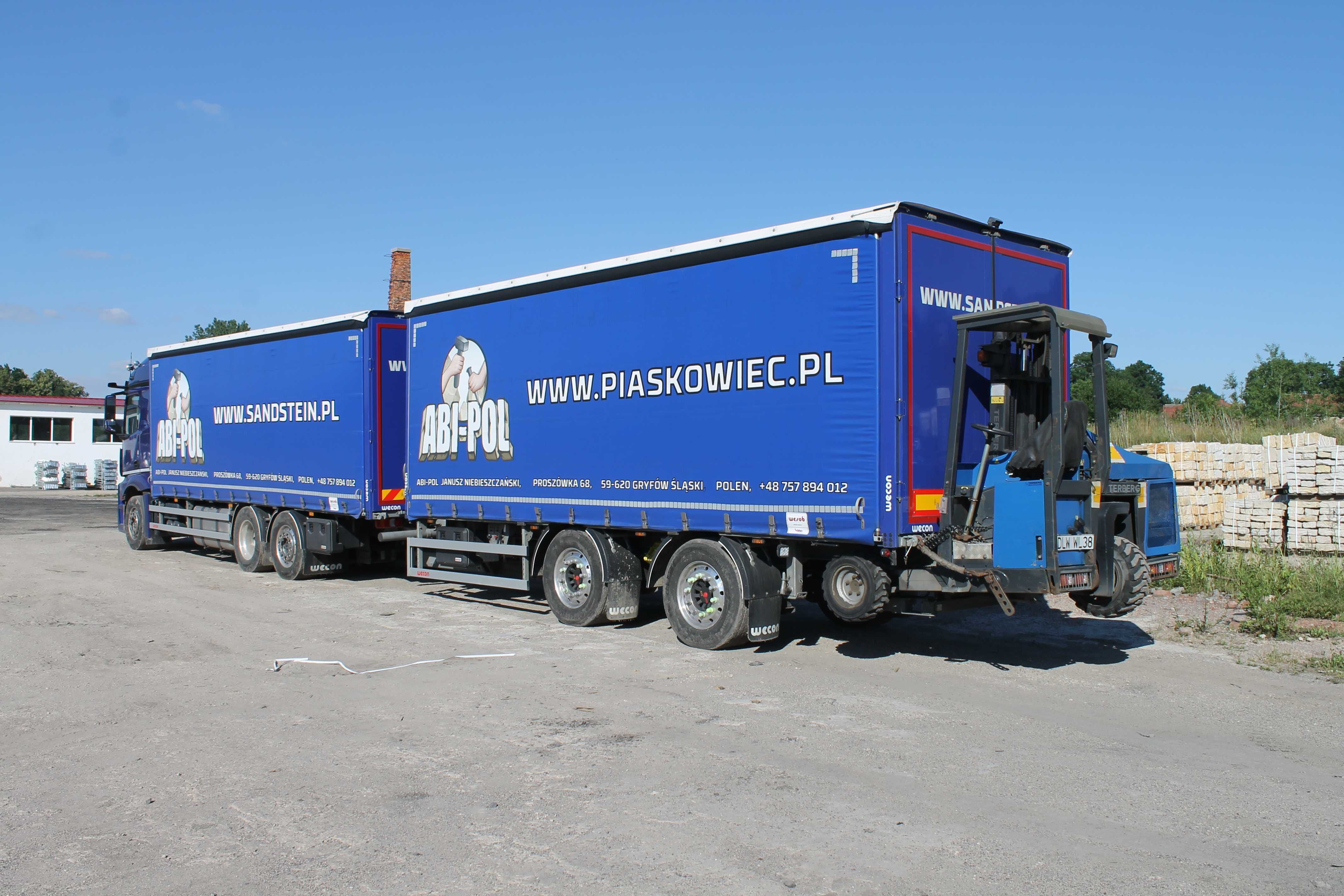 Piaskowiec - schody z płyt, okładzina, ćwierćwałek
