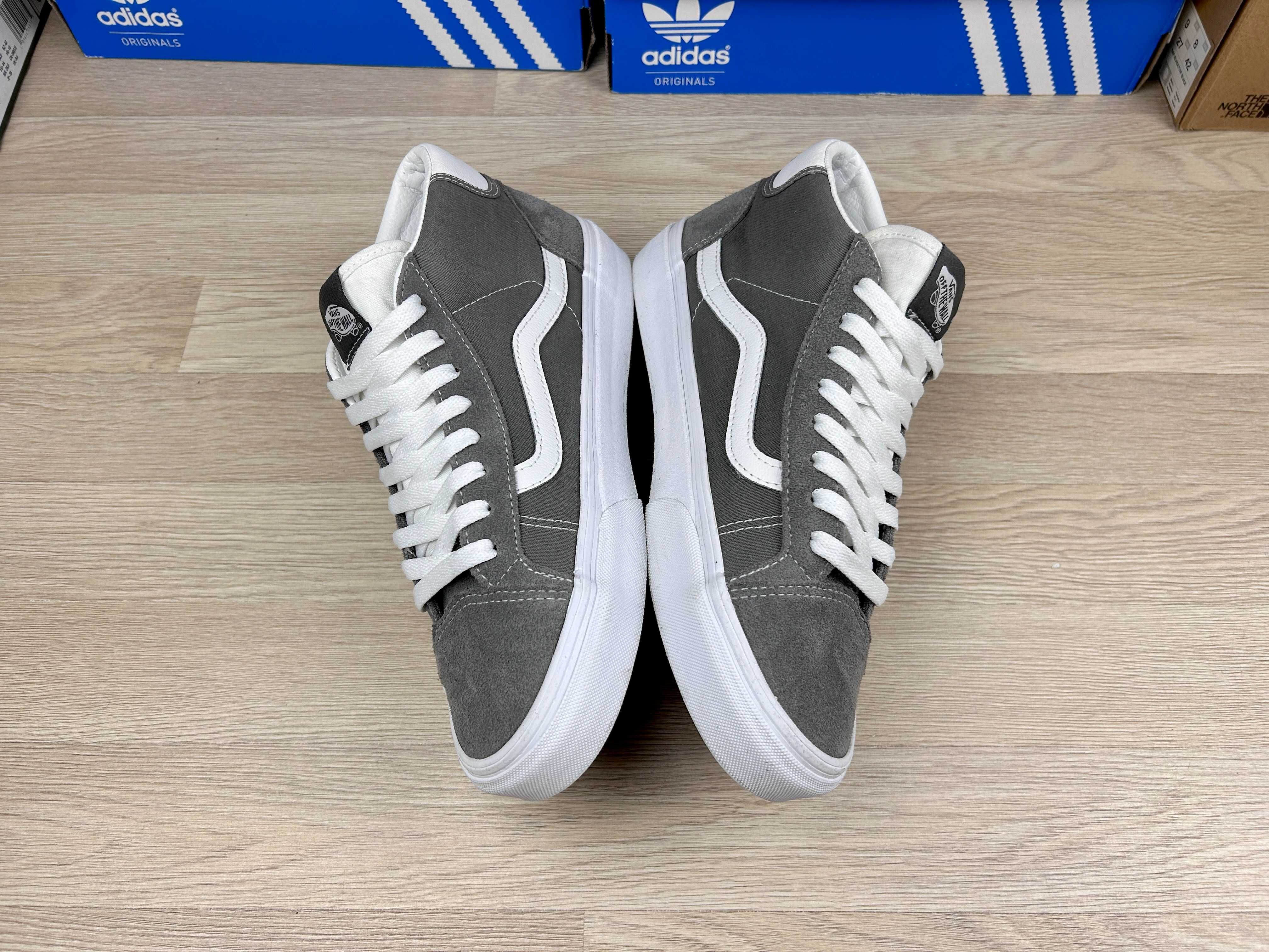 Кеды vans mid skool 37 серые замша 43