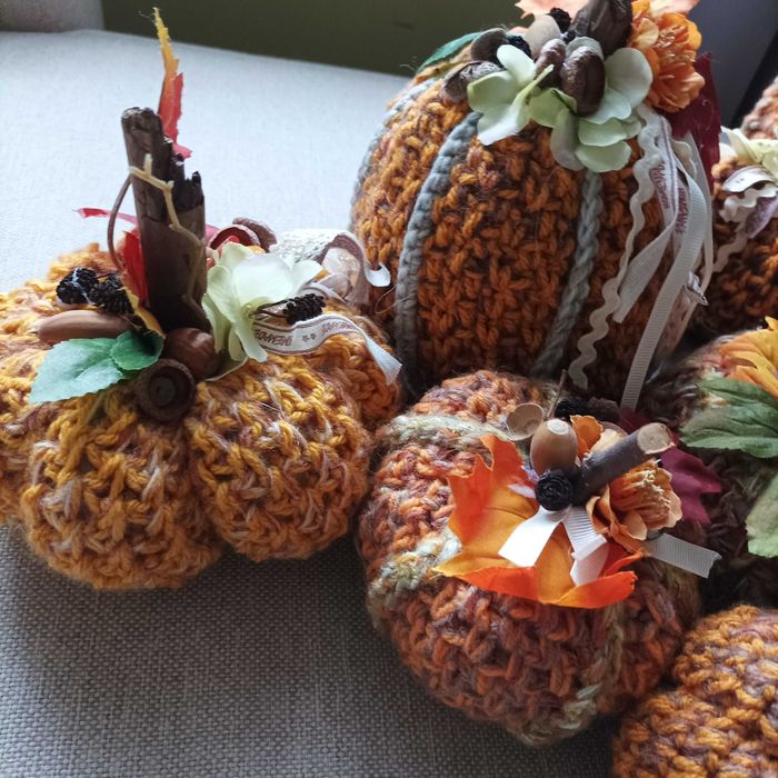 Szydełkowe dynie. Komplet