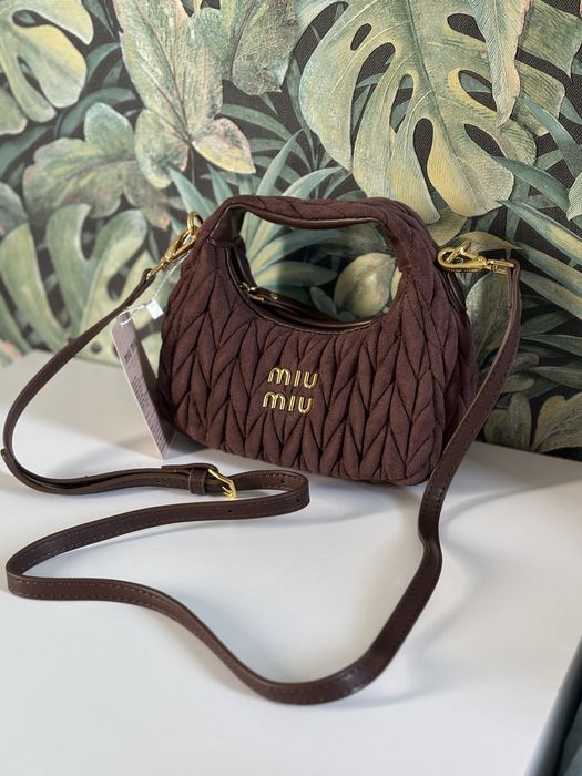 Сумка жіноча замшева в стилі Miu miu Velvet Cutie