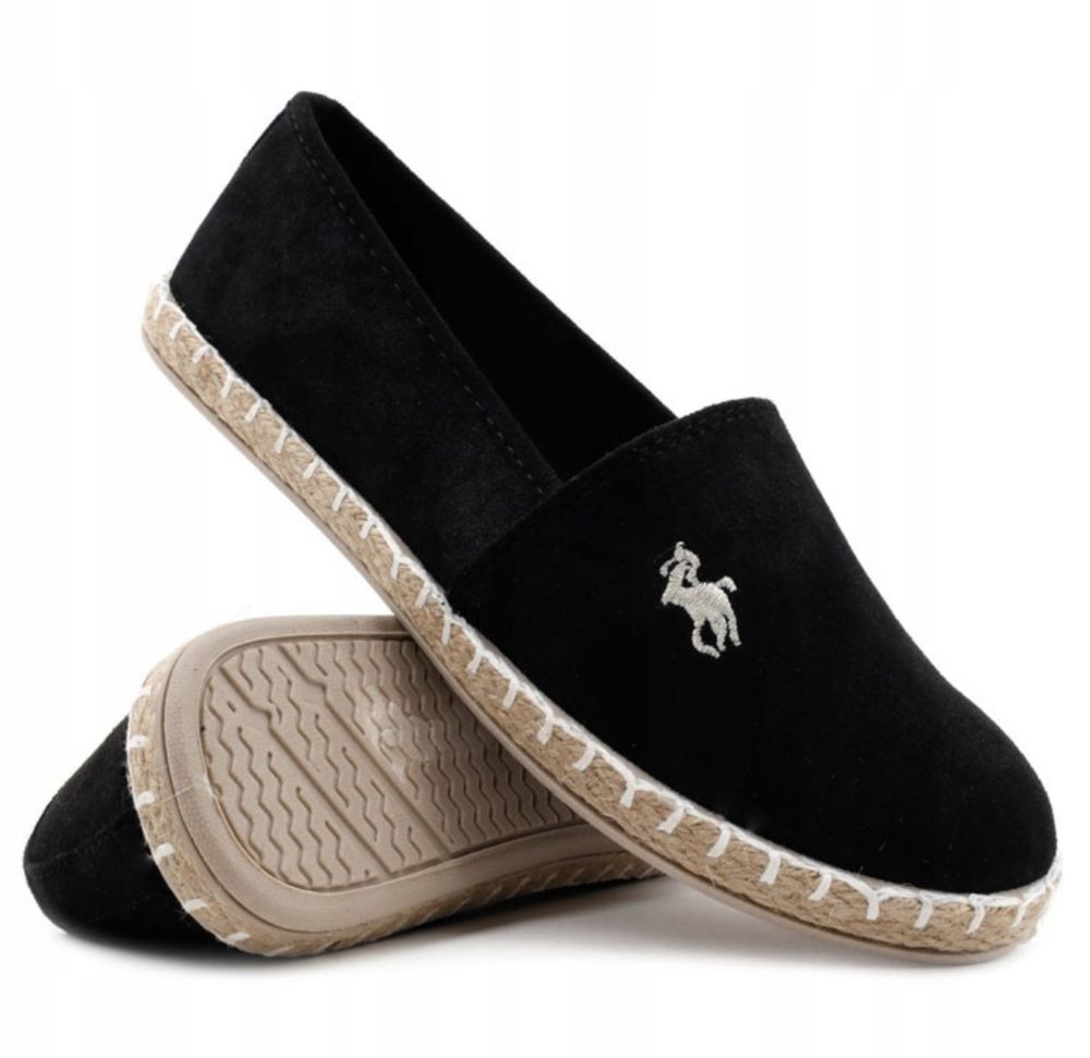 Espadryle damskie czarne r.37