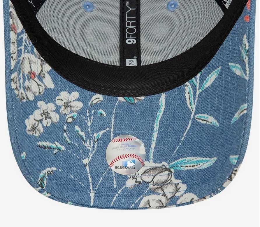 Boné New Era para mulher NYY Denim Floral 9Forty