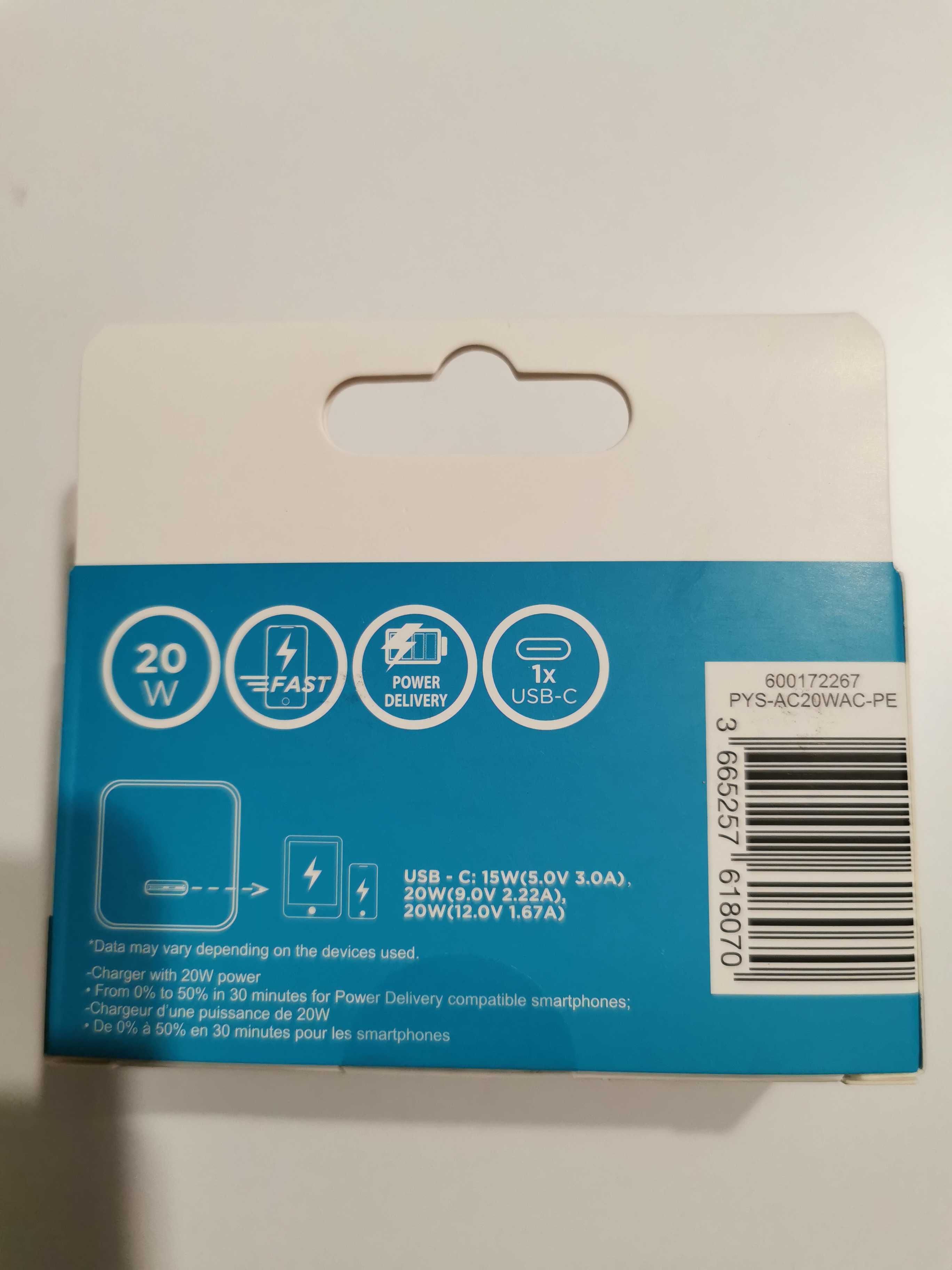 Ładowarka sieciowa QLIVE 20W USB C szybkie ładowanie NOWY!
