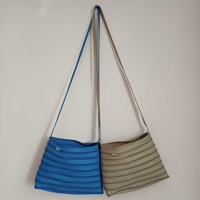 brazylijska torebka plażowa ZIPPER beżowa handmade Rio de Janeiro