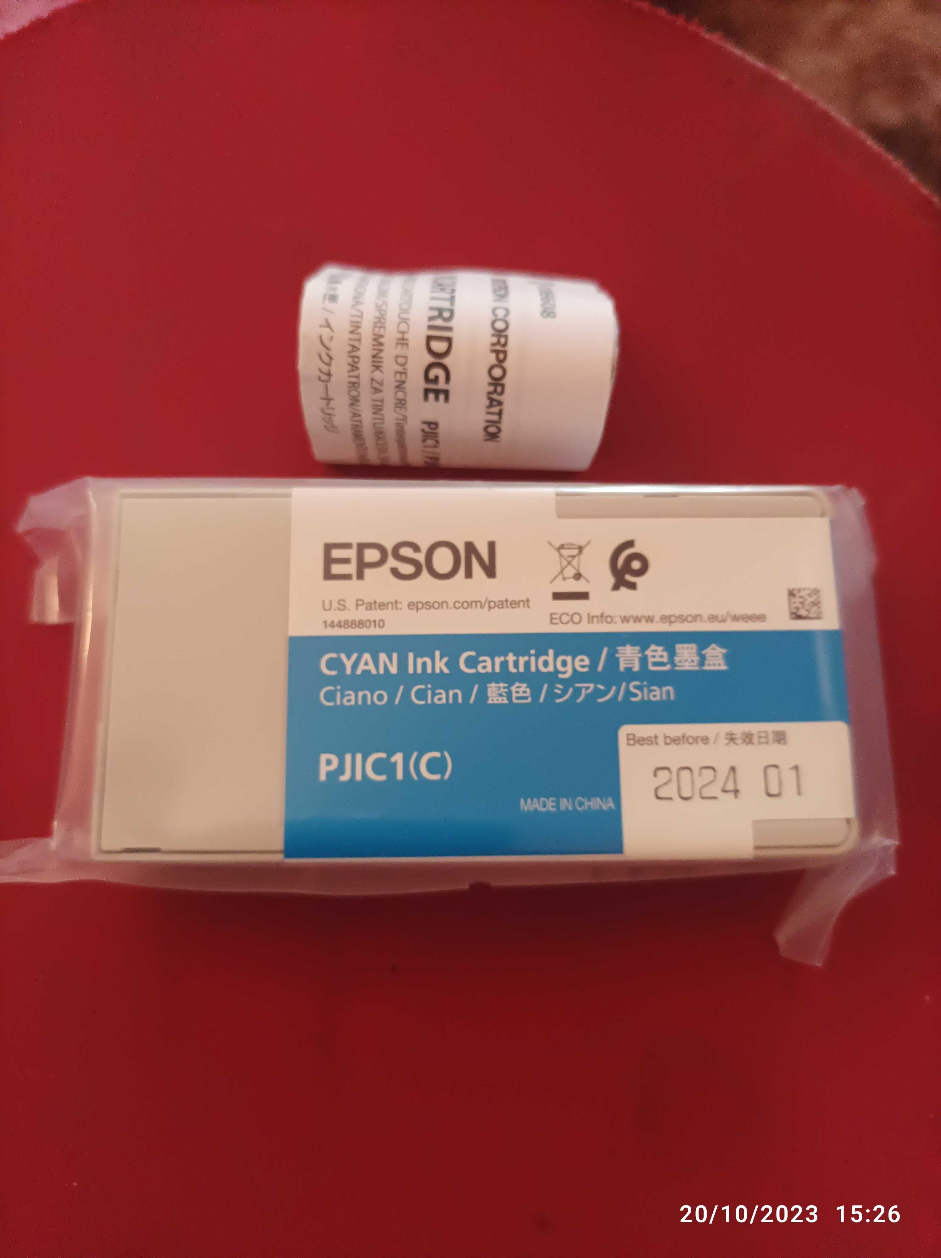Tinteiro Epson PJIC1 Azul - Tinteiro Epson PJIC4 Magenta
