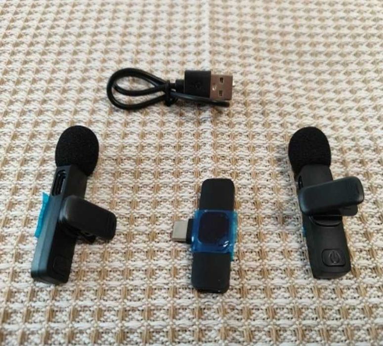 Набор 2в1 мікрофон петличка - супер радіо микрофон на 20 м