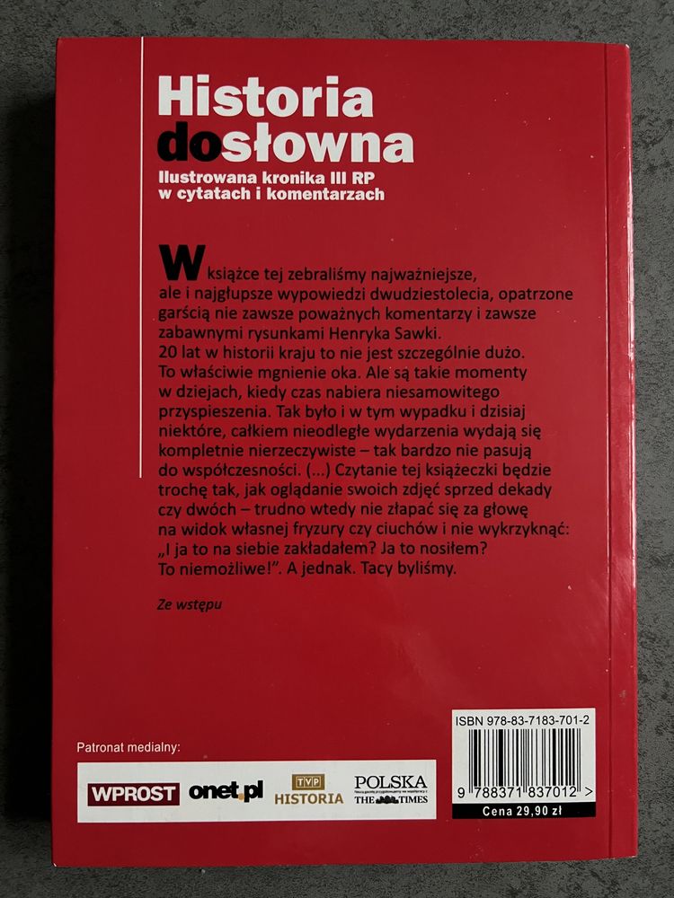 Historia dosłowna igor Zalewski henryk Sawka kronika III RP