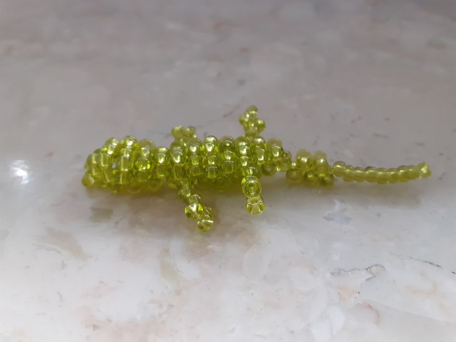 Zwierzęta krokodylki z koralików