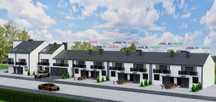 Nowy Szereg - środkowy - w Centrum Jelcza-Laskowic ul. Bożka