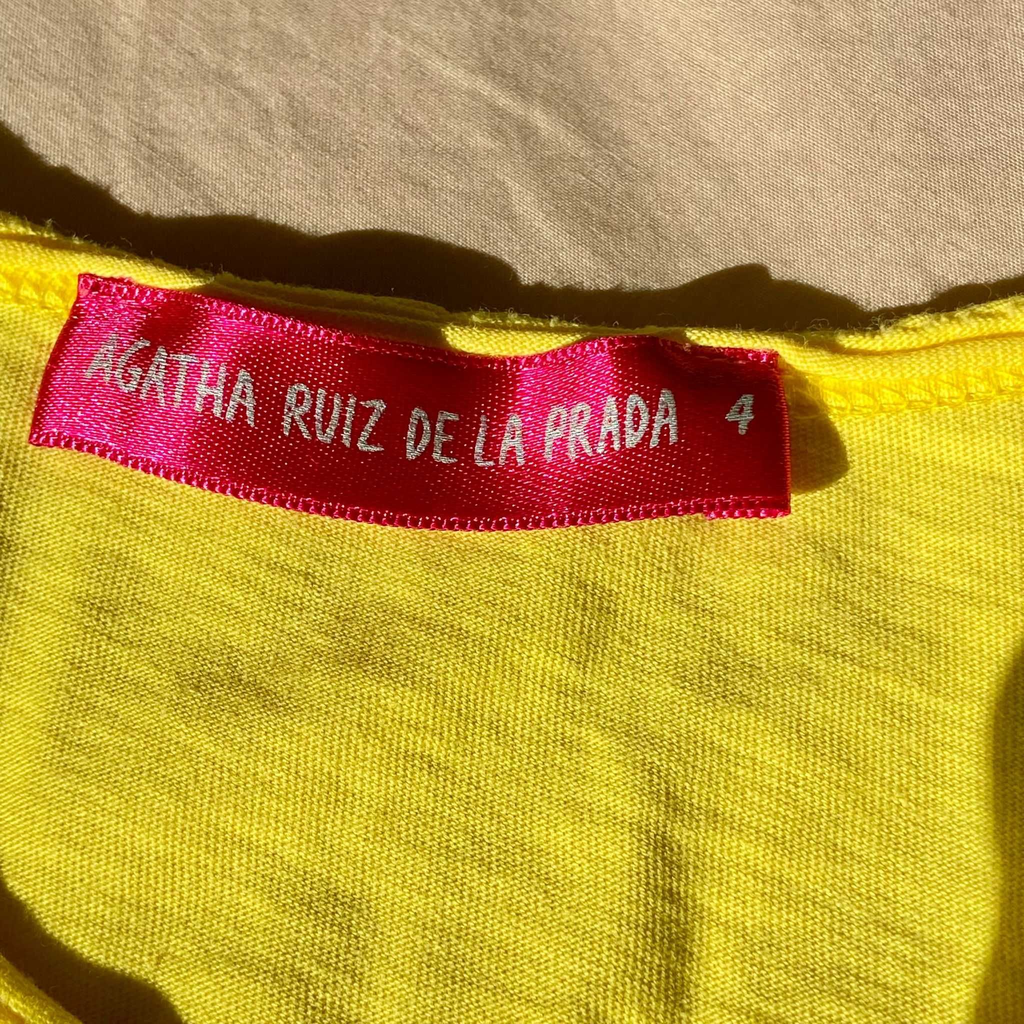 t-shirt amarela agatha ruiz de la prada, 4 anos