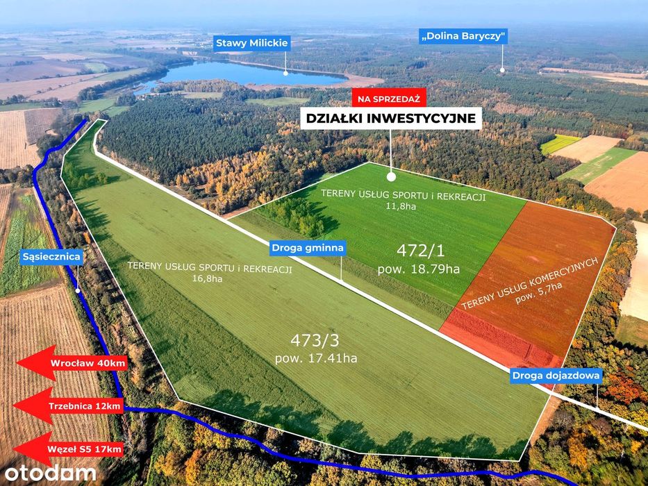 Działka inwestycyjna - hotel, dom opieki, centrum rehabilitacji, sport