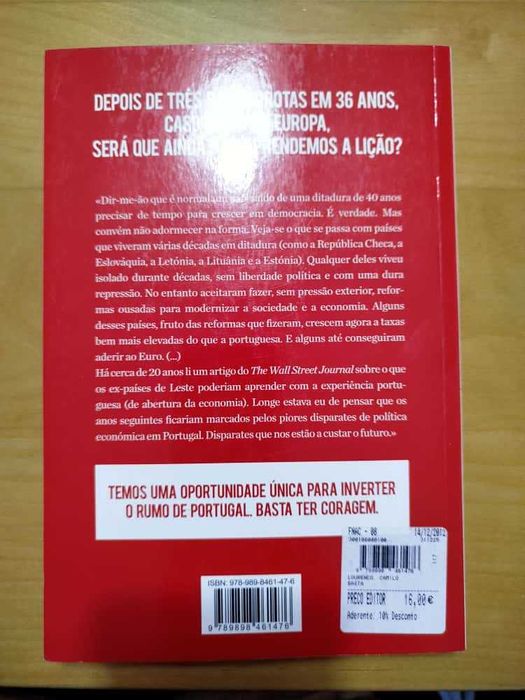 Livro Basta! (O Que Fazer Para Tirar a Crise de Portugal)