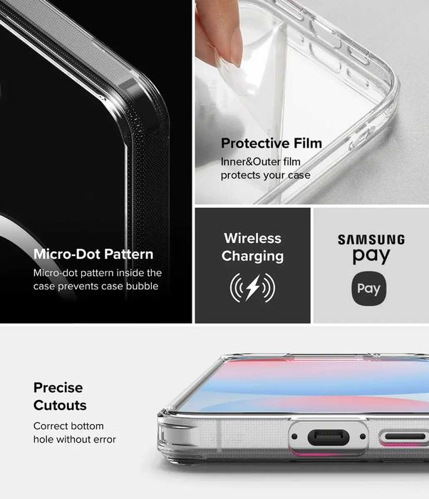 Чехол Ringke Fusion Magnetic для Samsung Galaxy S24 FE Clear