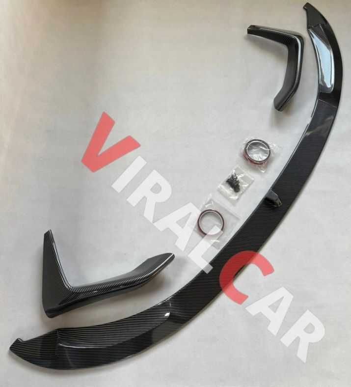Dokładka Splitter BMW M3 F80 F83 M4 F82 CZARNY POŁYSK / CARBON
