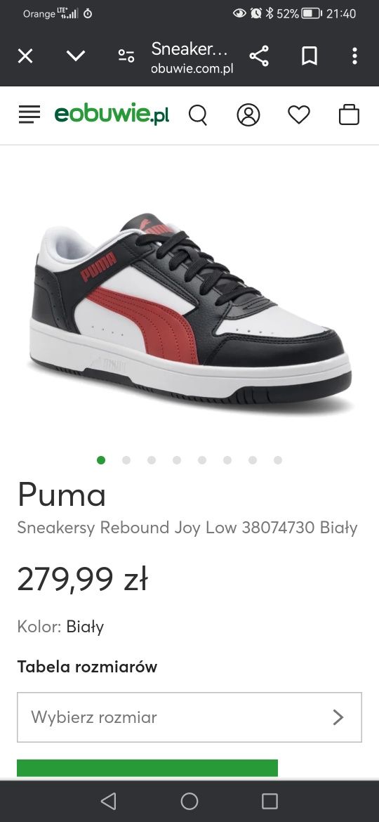 Buty PUMA PUMA REBOUND Joy low roz 43 nowe