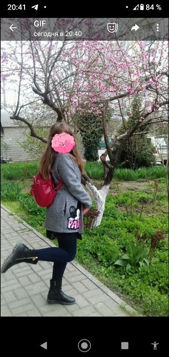 Пальто девочке осень,140рост