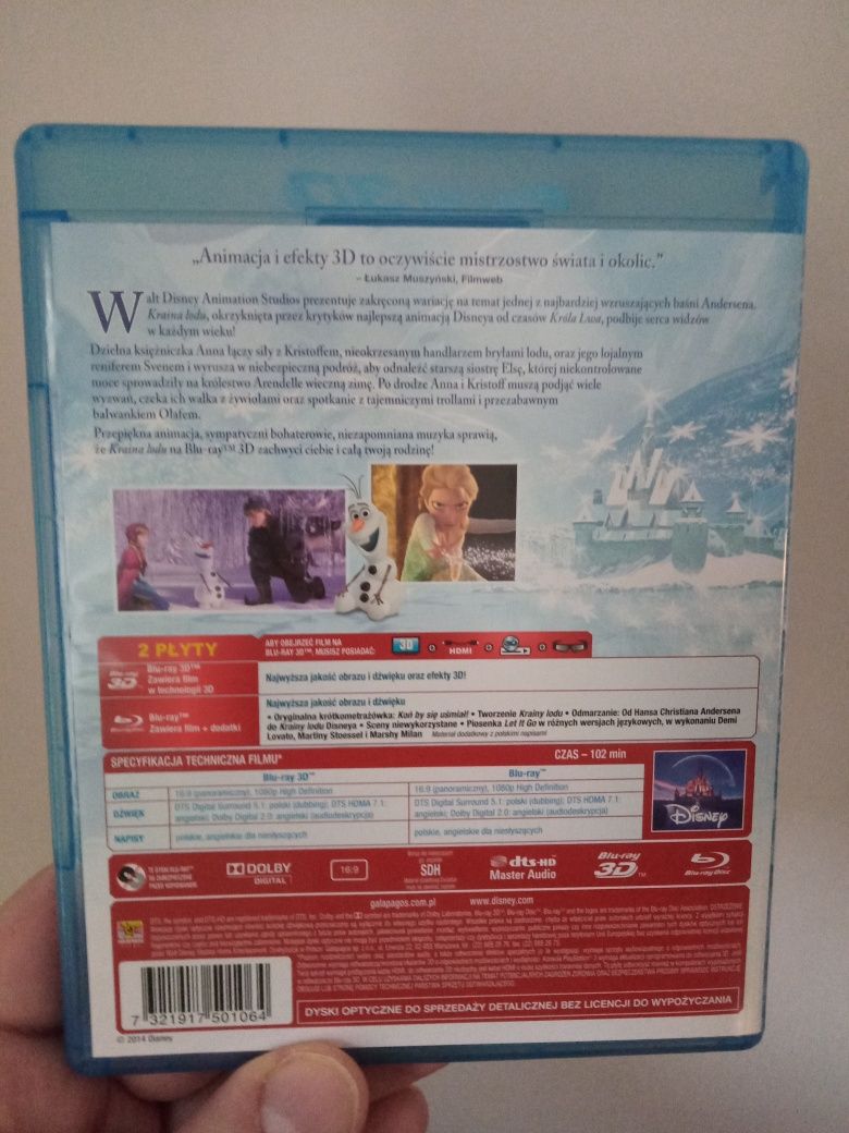 Kraina Lodu - Disney 3D i 2D Blu-ray