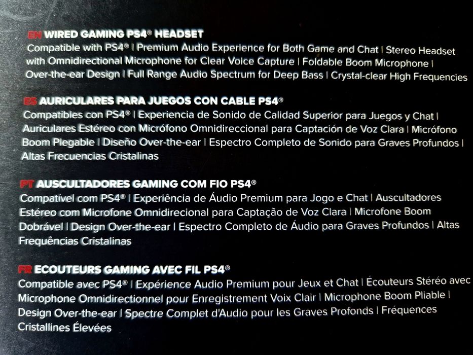 Headphones NPLAY com microfone PS4 PC XBOX