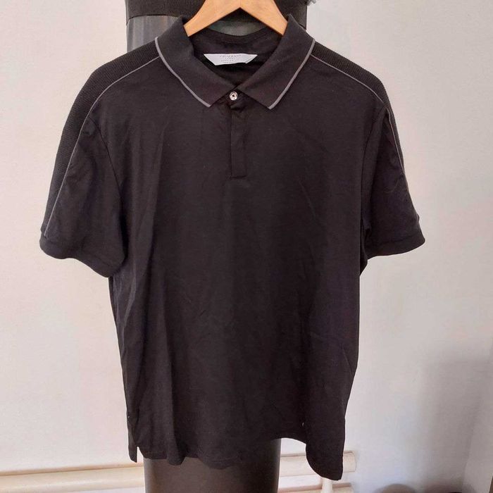 Футболка-поло Primark L (чорна, regular fit, класична)