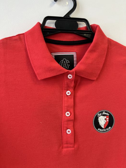 Athletic club koszulka polo damska czerwona r.XL
