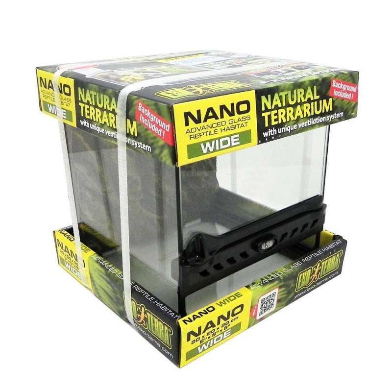 PROMO Exo Terra Terrário Nano Wide 20x20x20 NOVO