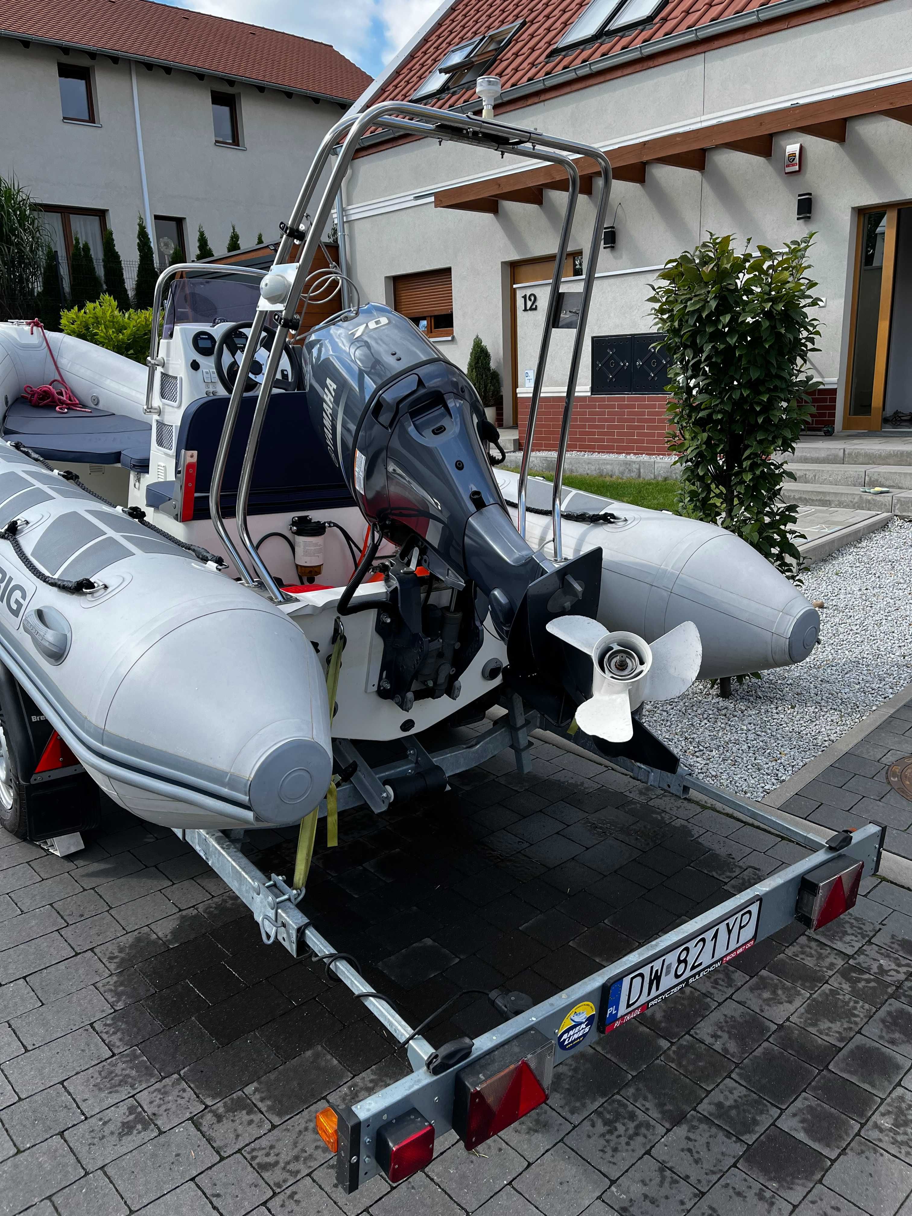 RIB, łódź motorowa, Brig Falcon 500, Yamaha 70km