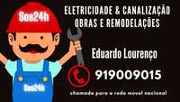 Eletricista/Canalizador Eletricidade e Canalização Desentupimentos SOS