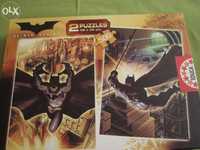 2 Puzlles Batman Begins 500 peças raro