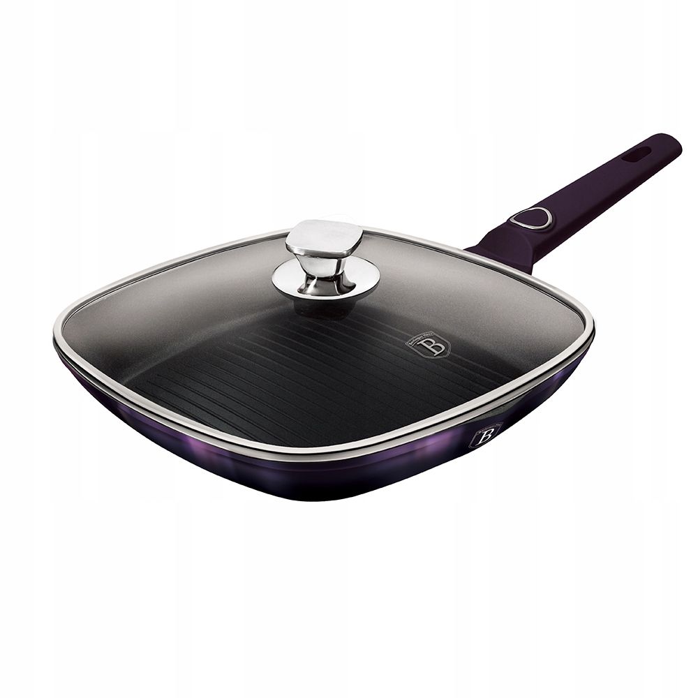 Patelnia grillowa Berlinger Haus Purple Eclipse 28 cm non-stick