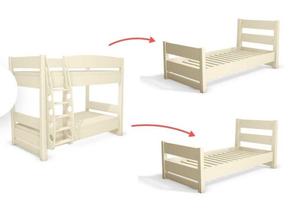 Łóżko piętrowe MEBLIK Fashion Mint (możliwość rozłożenia na dwa łóżka)