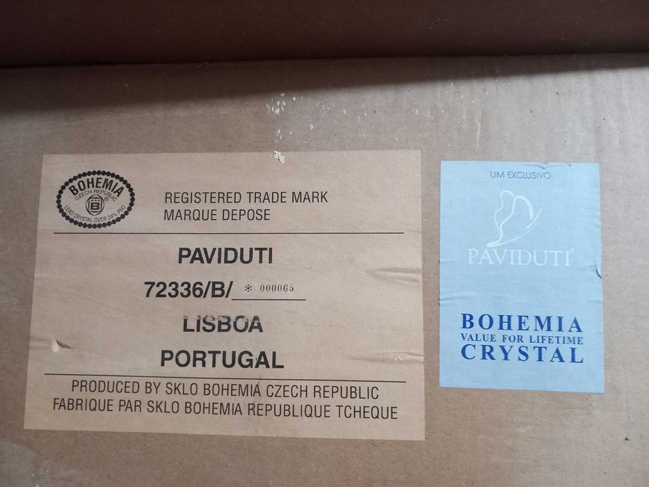 Serviço de copo boémia crystal