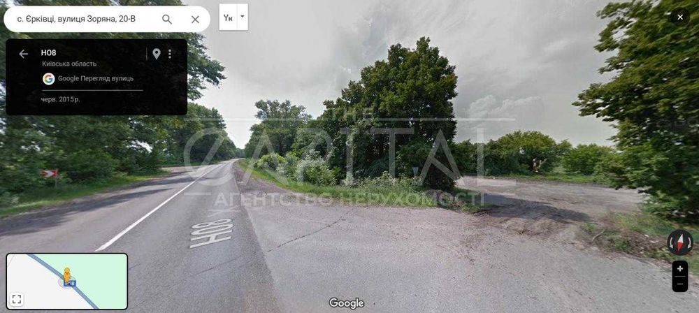 Продаж ділянки землі 1 га під комерційне використання уздовж траси H08