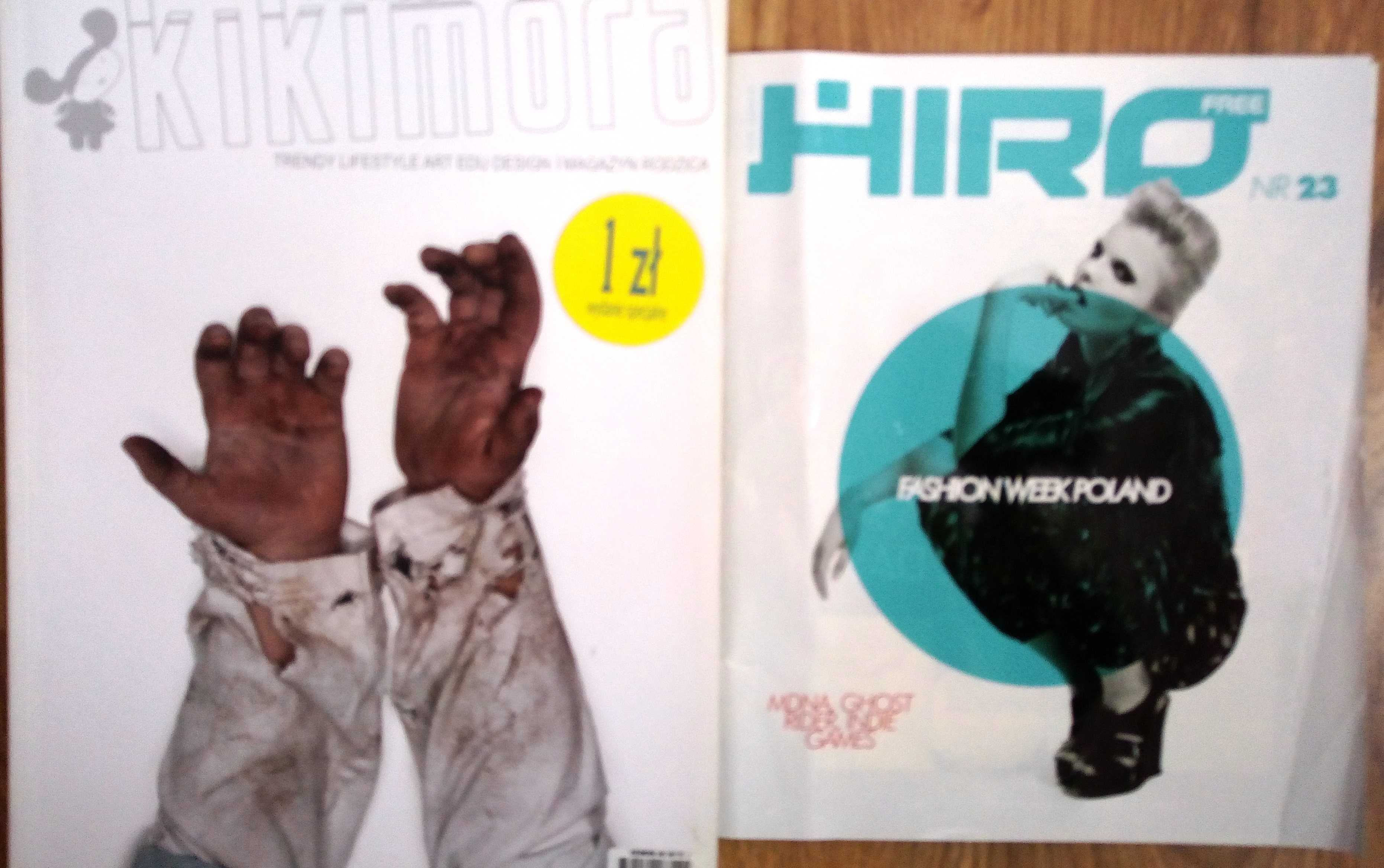 Czasopisma Kikimora White magazyn rodzica i Hiro muzyka deskorolka