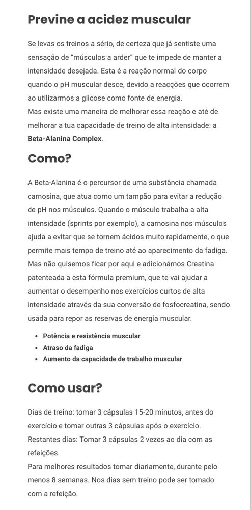 Beta-Alanine Complex com Creatina