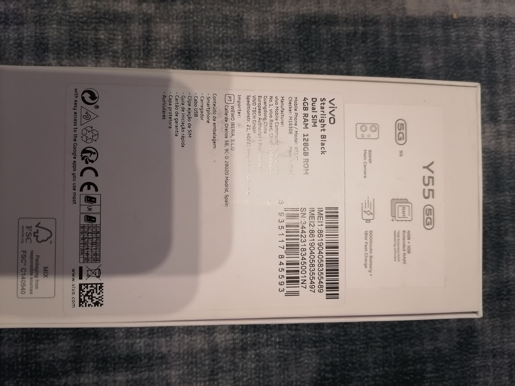 Telemóvel Vivo Y55 5G