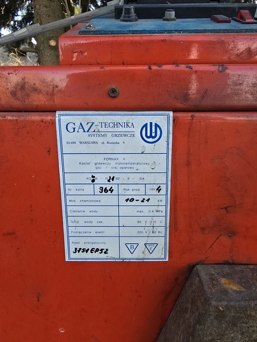 Piec olejowy na olej opałowy używany