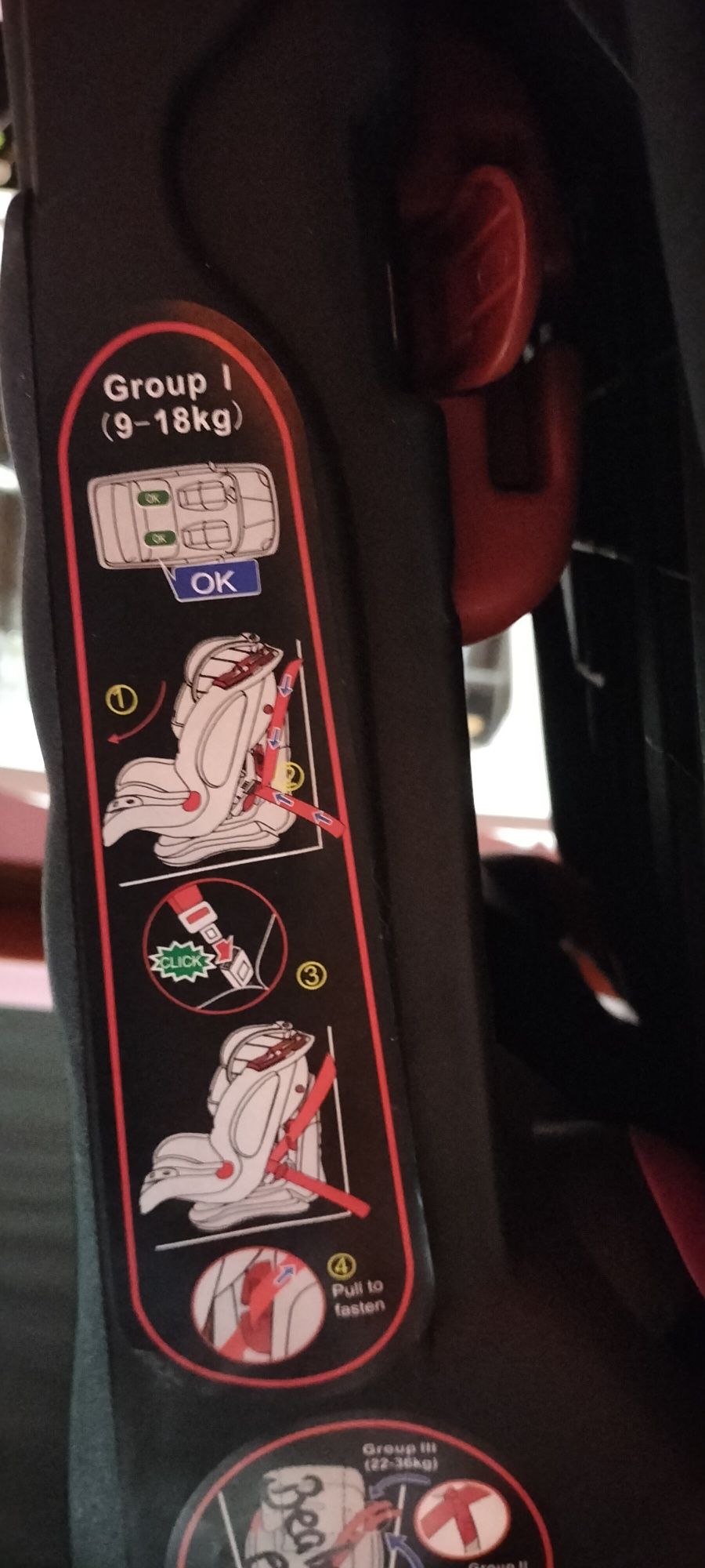 Cadeira auto bebé