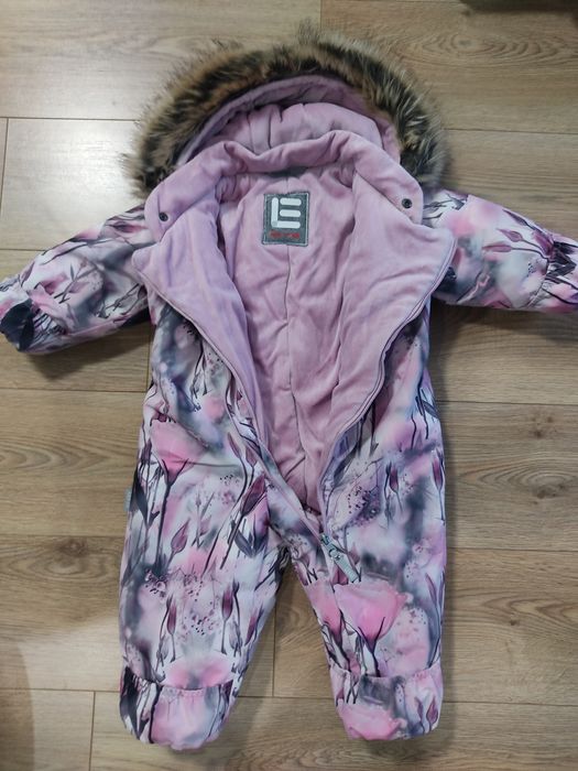 Зимний комбинезон на девочку 80 р-р
