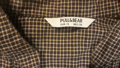 Tunika, koszula w kratkę, Pull & bear