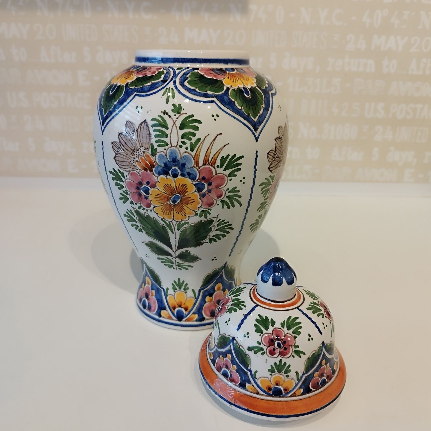 Amfora Porcelana Holenderska Delft