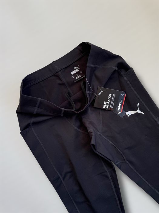 Чоловічі бігові утеплені лосини - тайтси для бігу Puma Ukraine Running